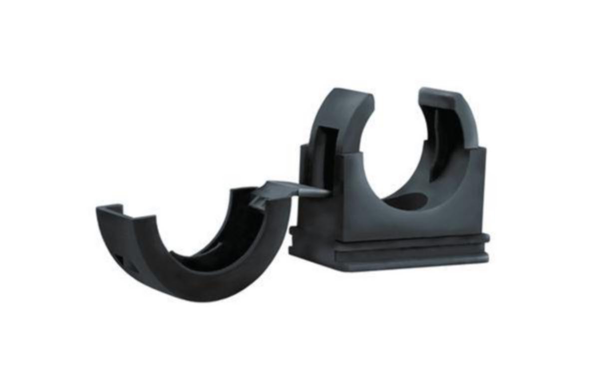 Slanghållare plast, HellermannTyton - PLAST SLANGHÅLLARE HELAGUARD PACC21. Ø 21mm. SV PA66 10st