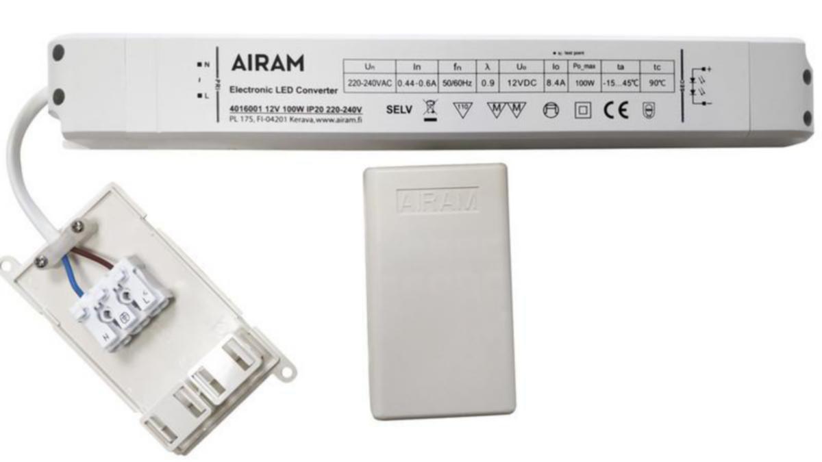 LED drivdon Airam - LED-DRIFTDON CV-DRIVER 12V 100W 220-240V