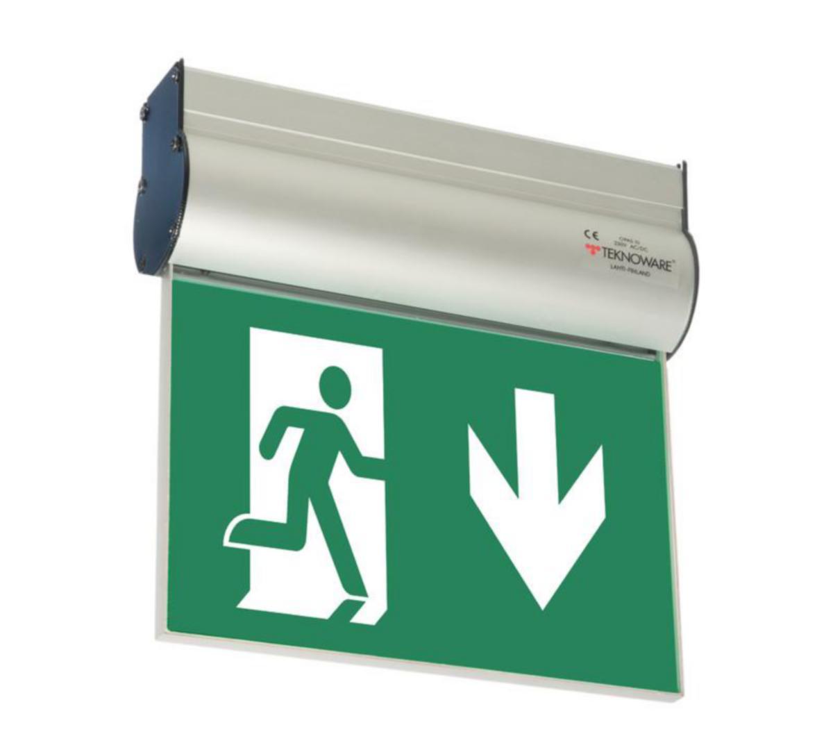 Nödutgångsarmatur Teknoware Opas 10 - EXITARMATUR TEKNOWARE TW85051WK 230V AC/DC LED
