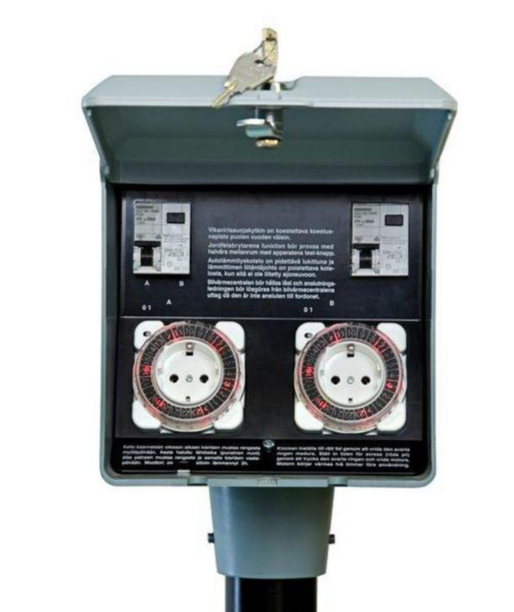 Gårdskapsling plast 8MMO469 Satmatic - GÅRDSKAPSLING 8MM0469 2FS+AUT.KOM.2KLOCKA.LÅ