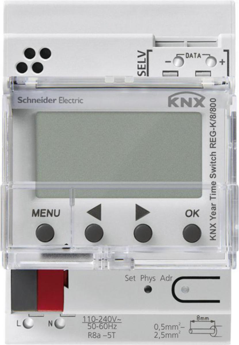 Kopplingsur KNX Schneider Electric 8-kanal DIN - ÅRSKOPPLINGSUR KNX SCHNEIDER TIME SWITCH KNX