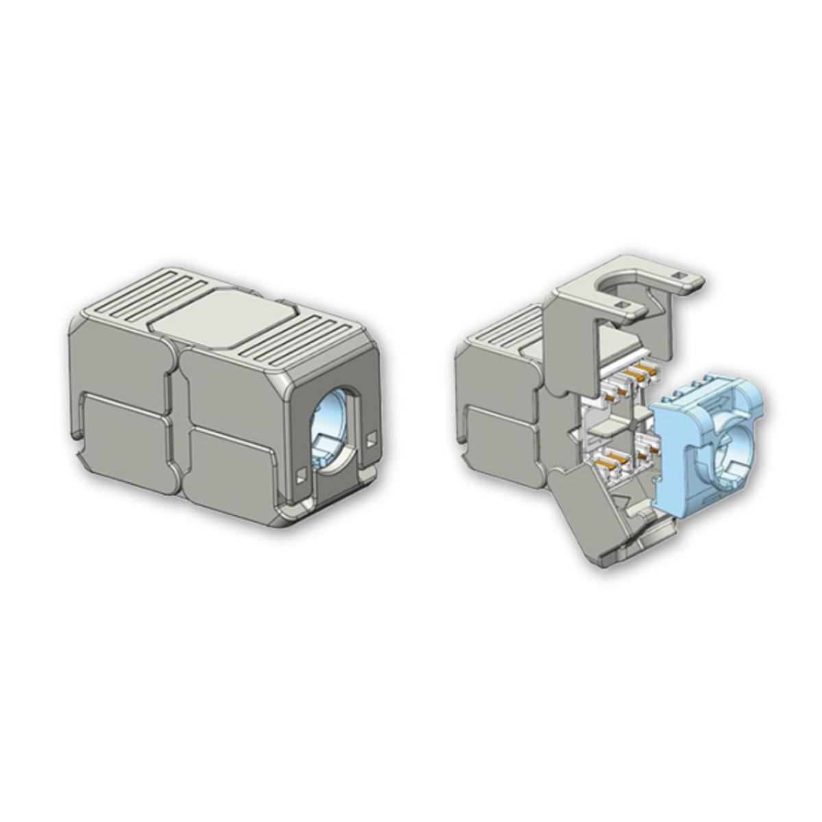 Skarvkontakt Cat6A skärmad - KONTAKTDON-CAT6A F/F KONTAKTDON