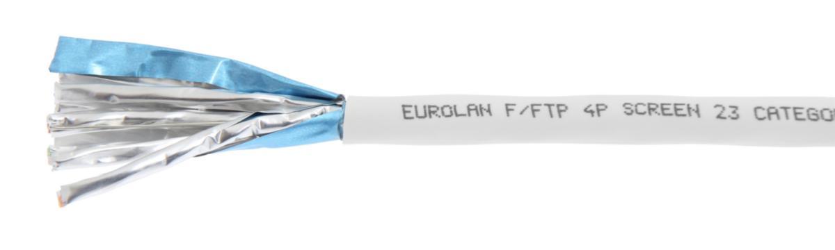 Datakabel C6A F/FTP vit LSZH Dca - NÄTVERKSDATAKABEL-CAT6A EUROLAN F/FTP DCA K500 VIT