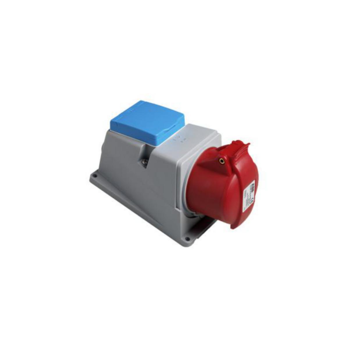 Kraftuttag ABB Easy & Safe ytmontage IP44 - UTTAG ABB EASY & SAFE 5-POL 16A 6H IP44 3P+N+E +SCH