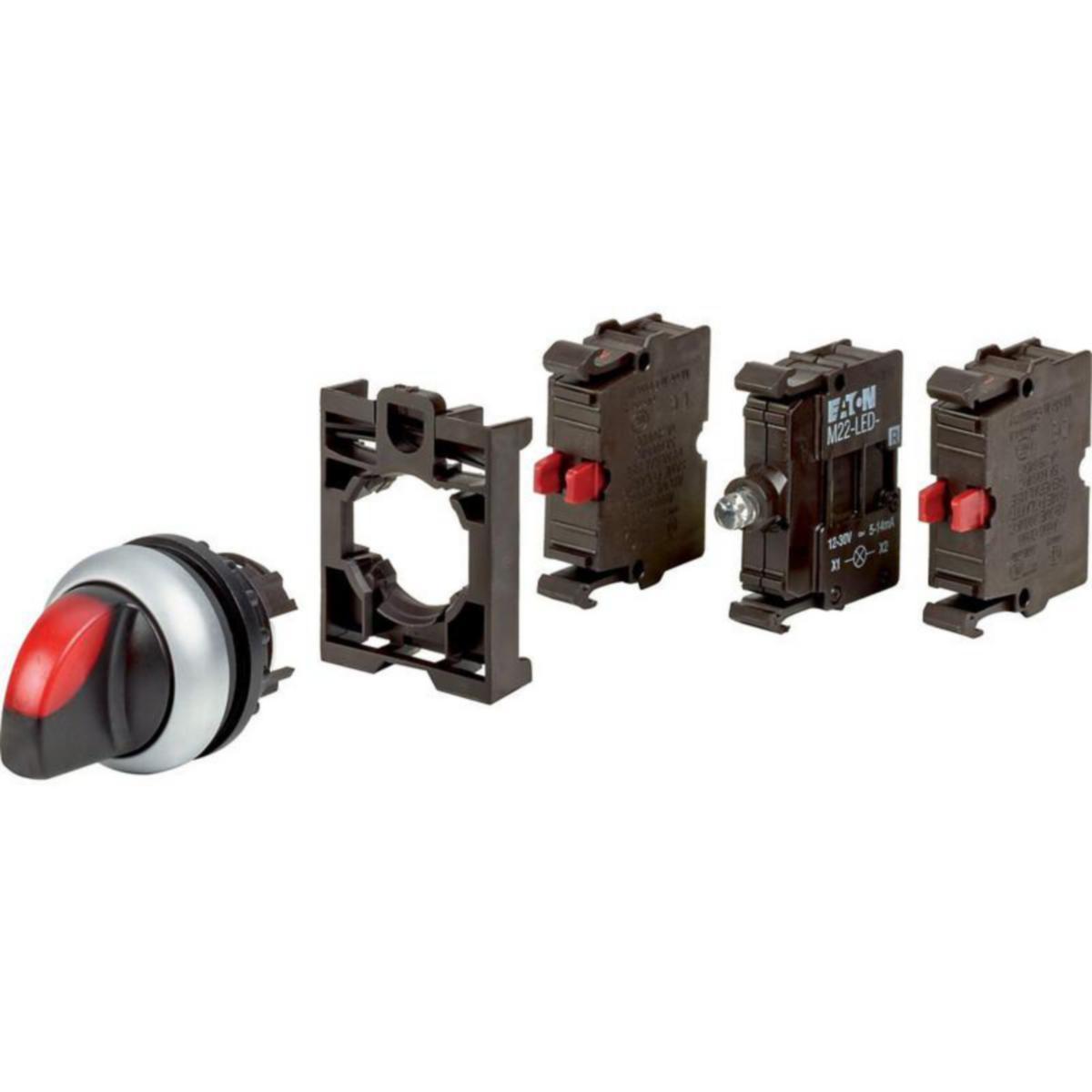 Vred RMQ-Titan, Eaton - VRED M22-WRLK3-R-2K01LED-BVP