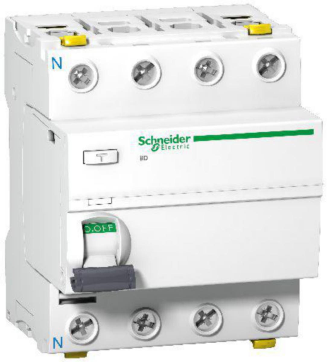 Jordfelsbrytare Schneider Electric Acti 9 - JORDFELSBRYTARE ACTI9 IID JFB. 4P 40A 300mA A