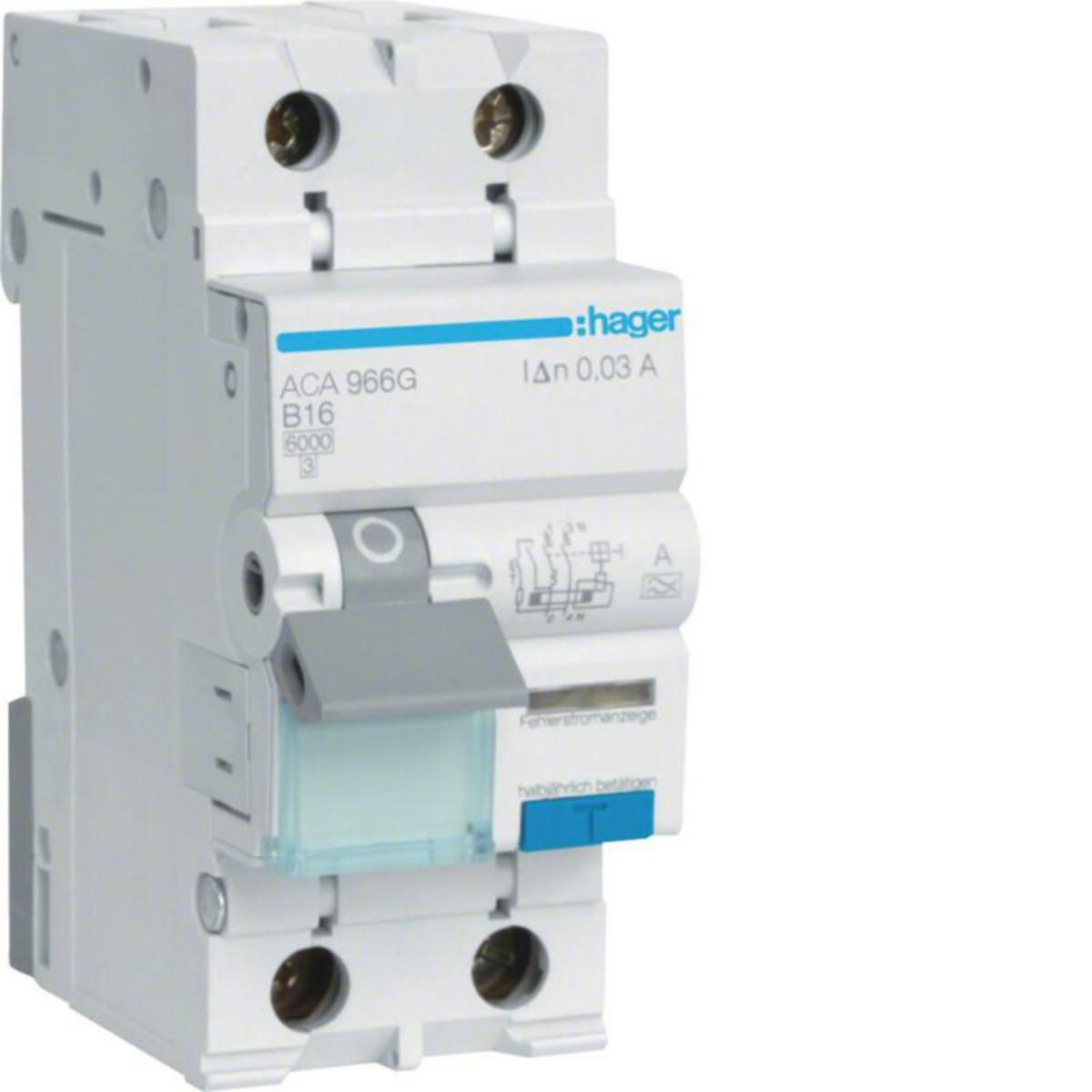 Personskyddsautomat C-Karakteristik 10mA -
