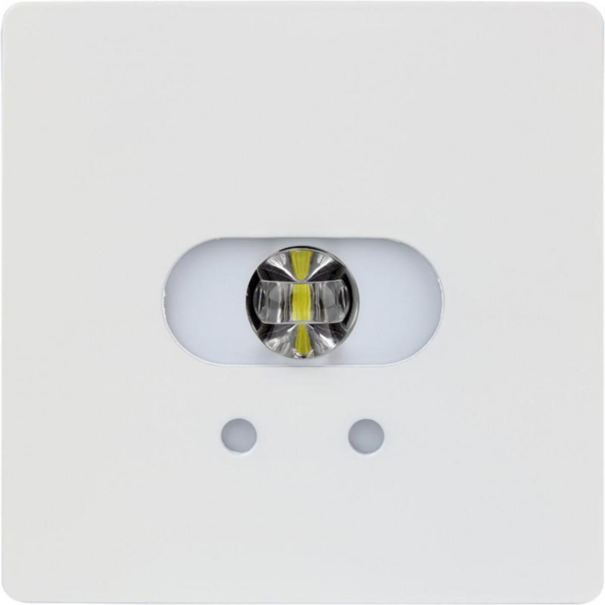 Nödbelysning Teknoware Slimspot II - NÖDLJUSARMATUR TWS1292WA4 230VAC IP20