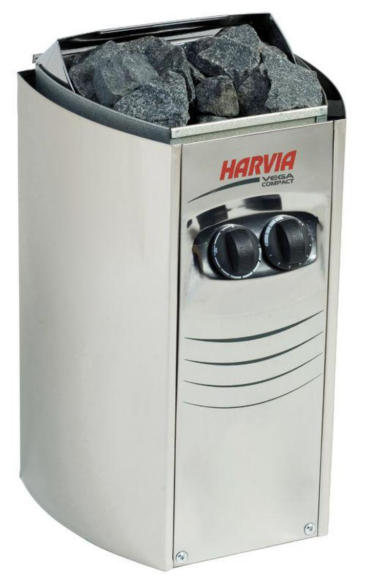 Bastuaggregat väggmodell Harvia Vega Compact - BASTUUGN VÄGGMONTAGE BC23 STEEL 2.3kW 1.3-2.5m3 ROS