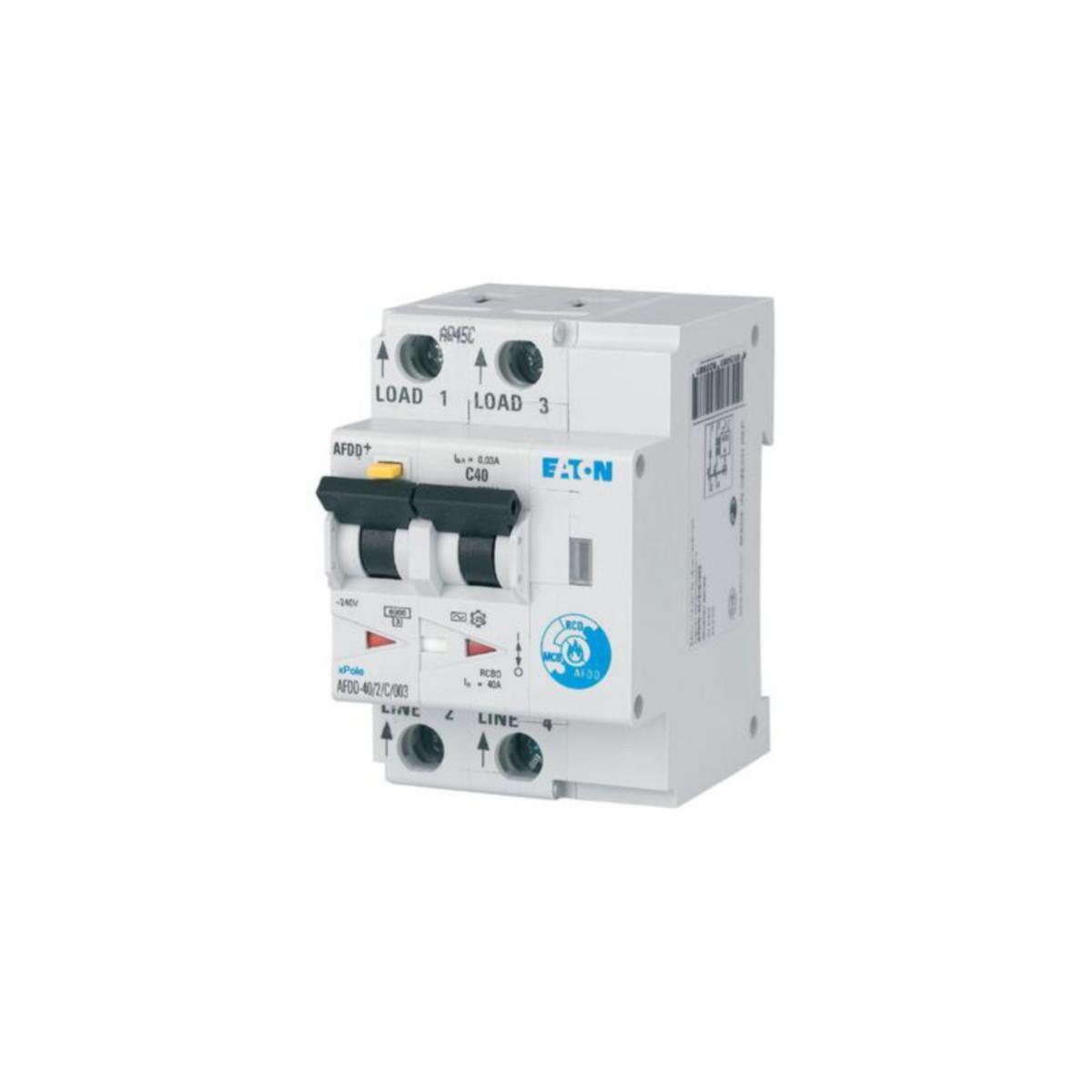Ljusbågsdetektor Xpole, Eaton - PERSONSKYDDSBRYTARE AFDD-40/2/B/003-A