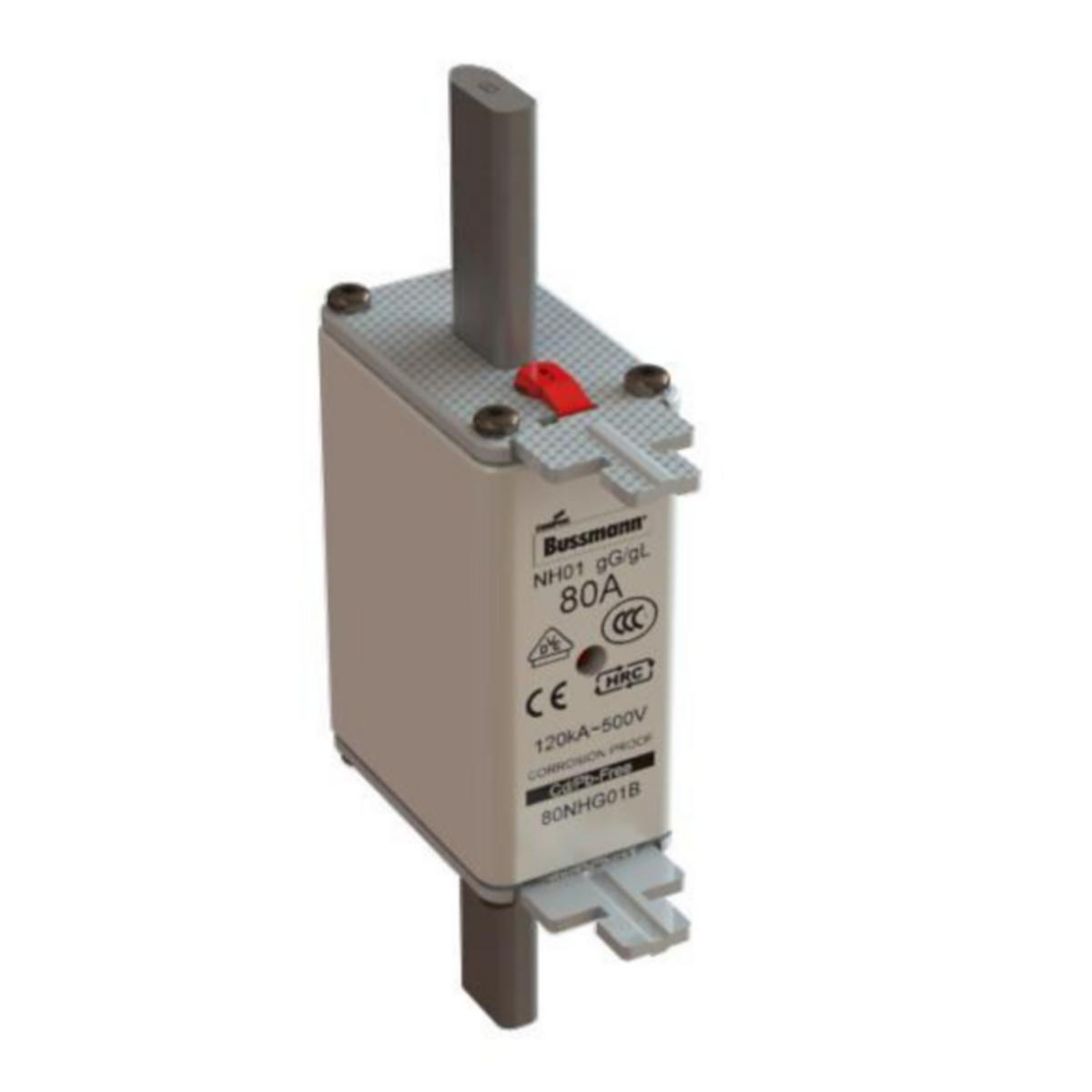 Knivsäkring 500VAC Bussmann by Eaton - KNIVSÄKRING COOPER BUSSMANN 80NHG01B 500VAC gG-gL 80A 01