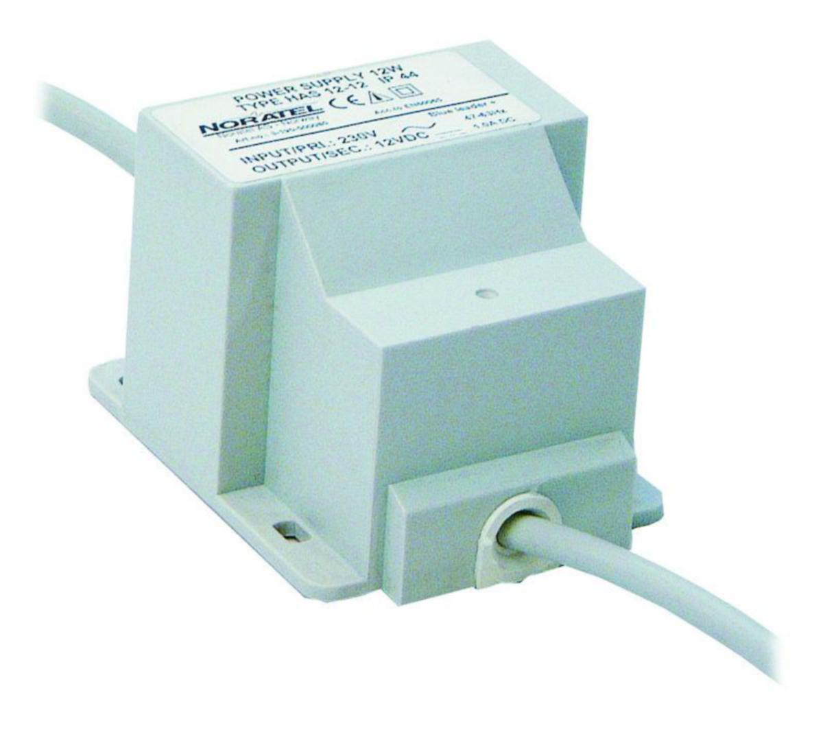 Transformator Noratel DC IP44 HAS - STRÖMFÖRSÖRJNING NORATEL HAS14-9 14W 9VDC 1.2A RIP<0.5%