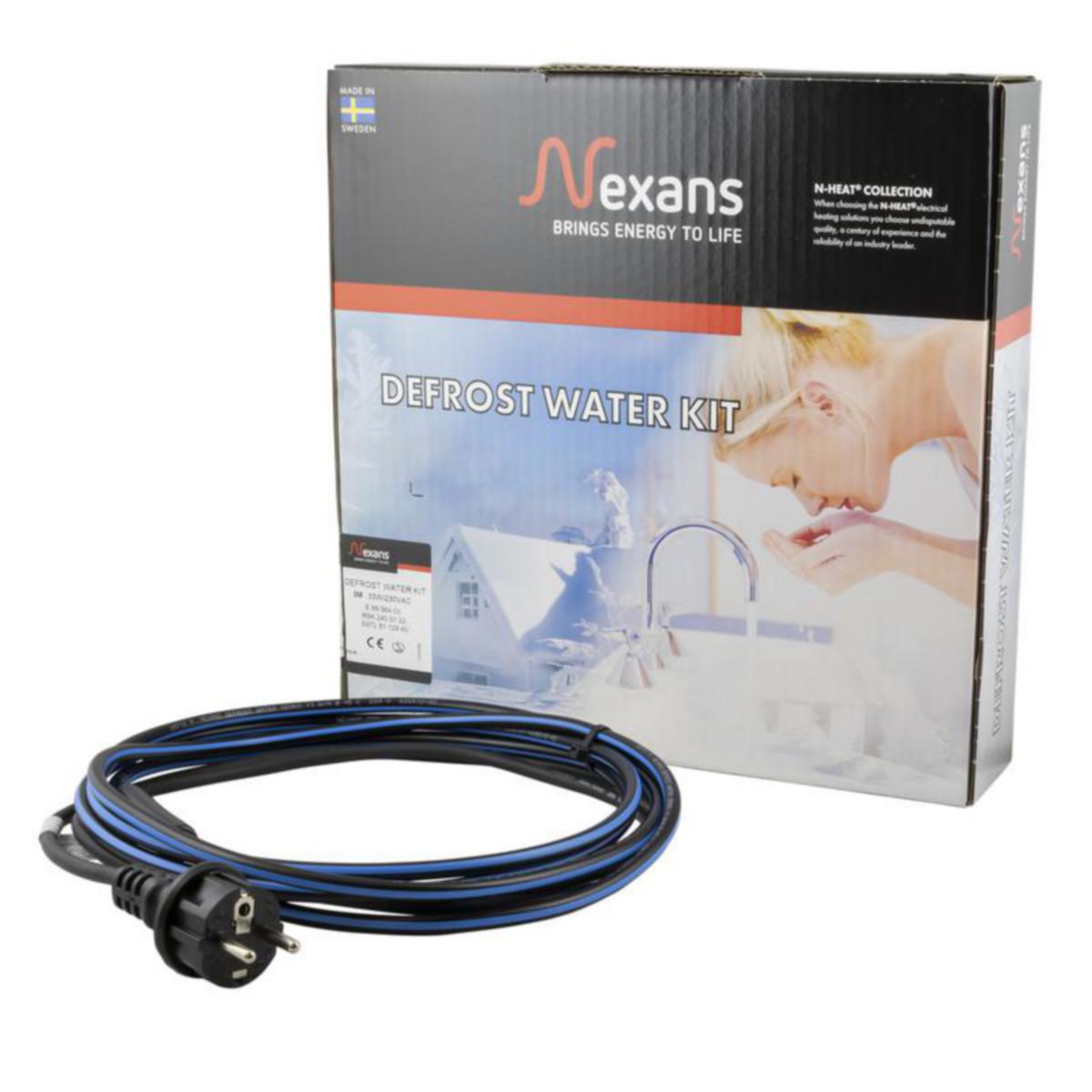 Frostskyddskabel Defrost Water Kit dricksvatten, självreglerande  Nexans - VÄRME KABEL DEFR. WATER NEXANS DEFROST WATER KIT 10M