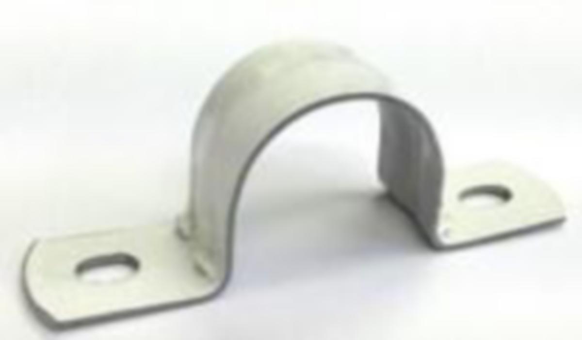 Metallklammer för en kabel, 2 skruvhål RST Morite - SKRUVFÄSTE MORITE 17mm RST 2 SKRUV 1000st