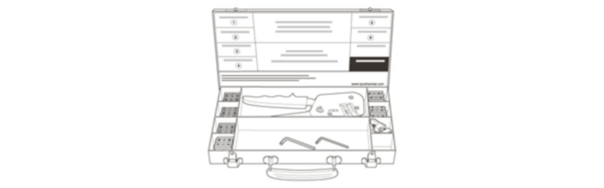 Presstång PI-Tool Raychem - PRESSTÅNG RAYCHEM PI-TOOL-SET-02 PI-KABE 6-25mm2