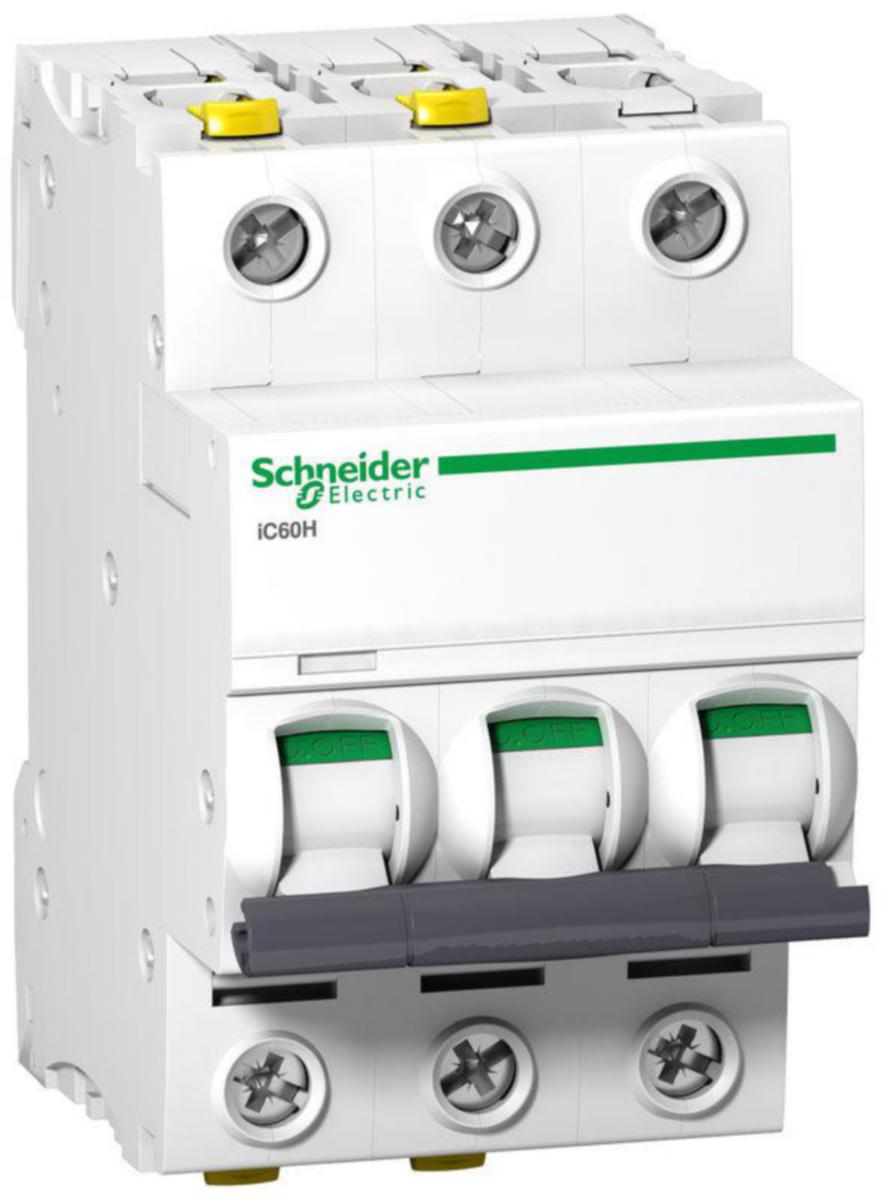 Minibrytare Schneider Electric Acti 9 D-karakteristik 3-pol 10kA - DVÄRGBRYTARE ACTI9 IC60H 3P D10A 10kA