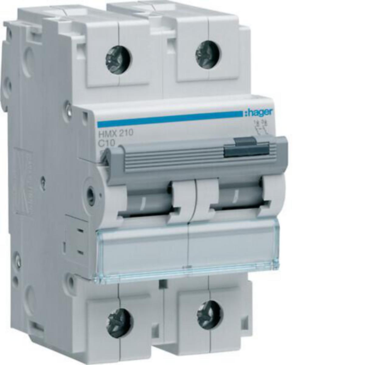 Minibrytare Hager C-karakteristik 2-pol 50kA -