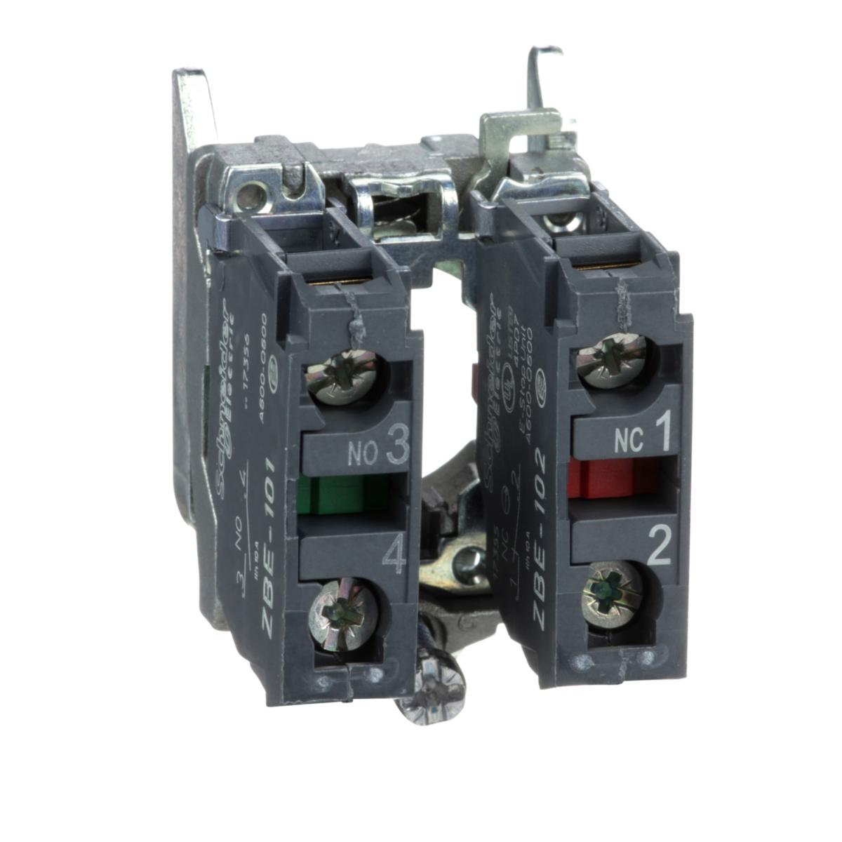 Kontaktstomme Schneider Electric Harmony ZB4 - KOSKETINYHDE SCHNEIDER ZB4BZ105 NO+NC