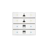 Tryckknapp KNX ABB Impressivo 6127/02-84-500