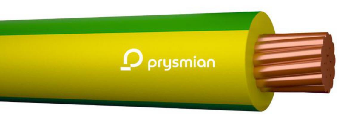 Installationsledning Draka Afumex C-Pro MK-HF - INST.LEDNING-HF PRYSMIAN MK-HF C-PRO 16 GUL/GRÖN CCA K6