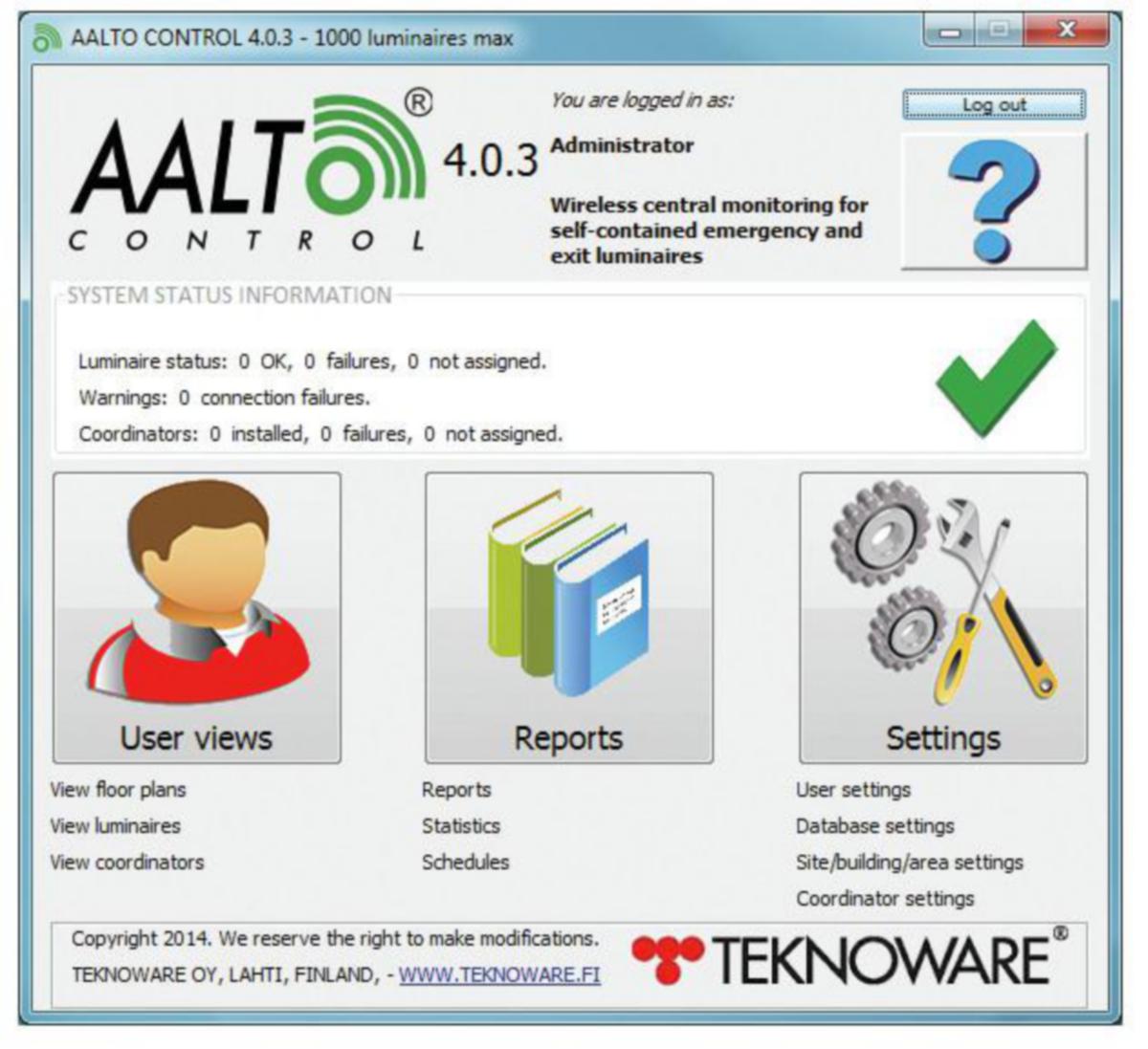 Programvara Teknoware - DATAPROGRAM TST5104C AALTO CONTROL