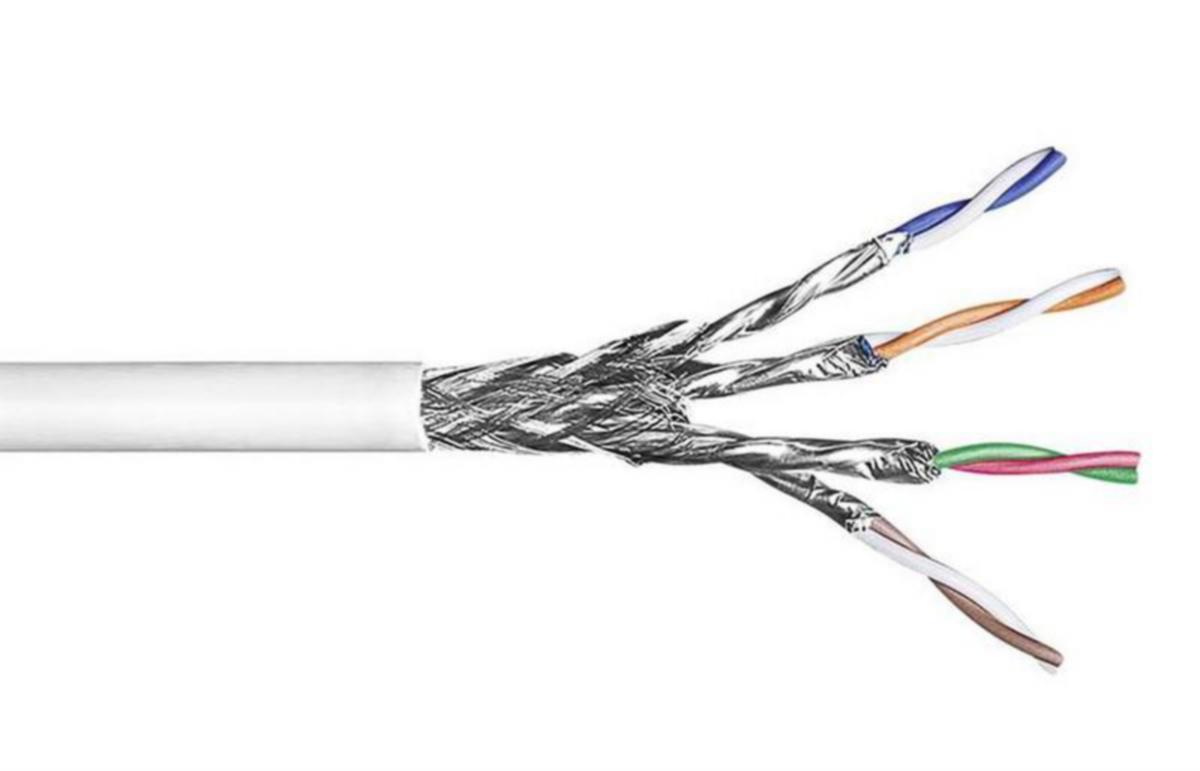 Nätverksdatakabel Netconnect CAT7 S/FTP DCA - NÄTVERKSDATAKABEL CAT7 NETCONNECT S/FTP DCA K500 VIT