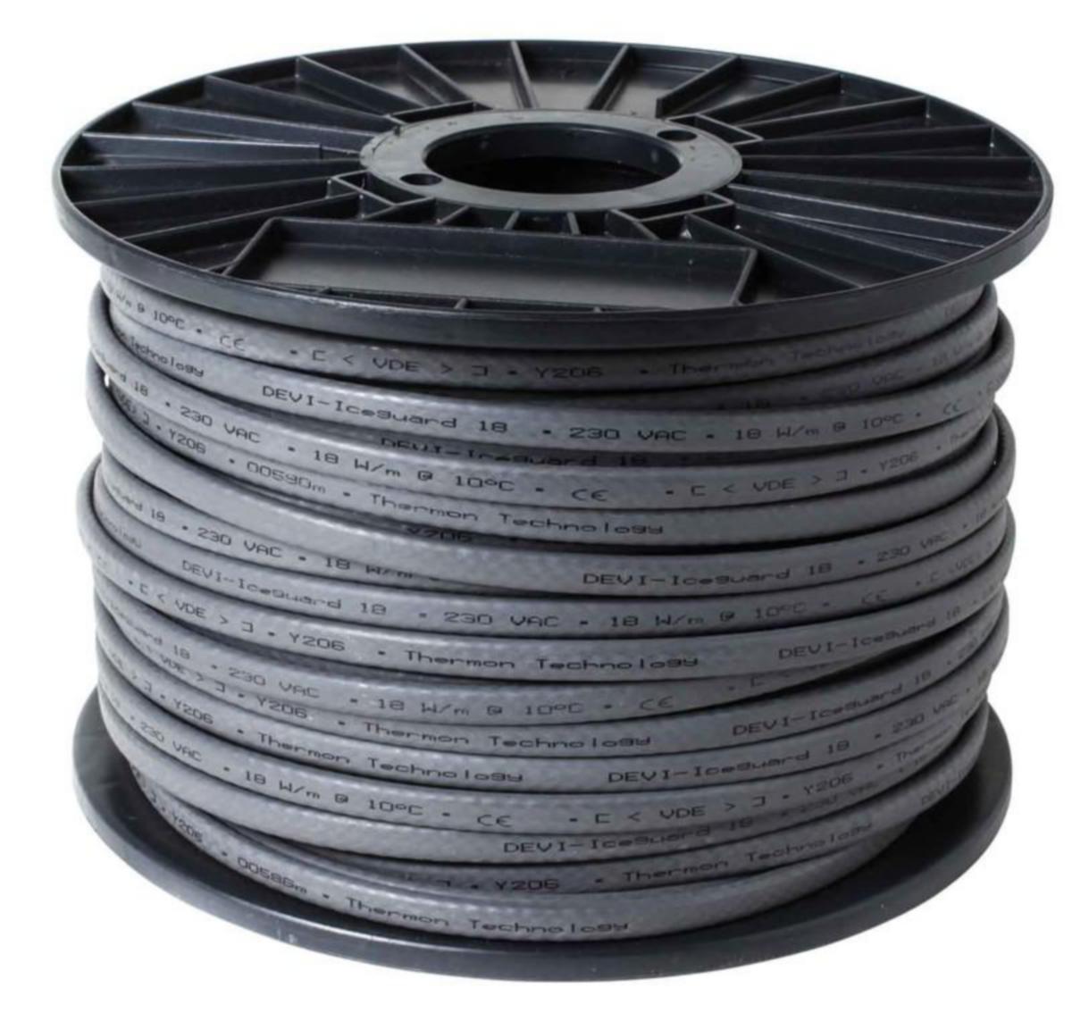 Värmekabel självbegränsande DEVI Iceguard - VÄRMEKABEL, SJÄLVREGLERA. DEVI ICEGUARD 18/36 230V K750