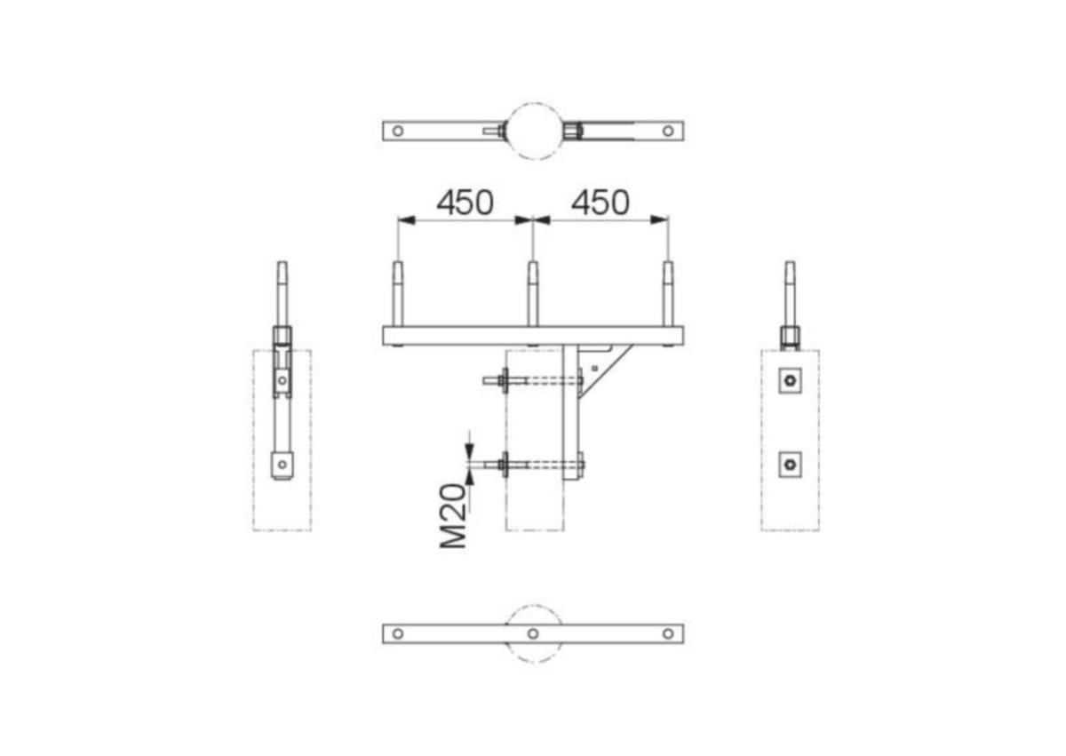 Regel Ensto UN - REGEL ENSTO UN SH151.04 PAS/BLL 450mm