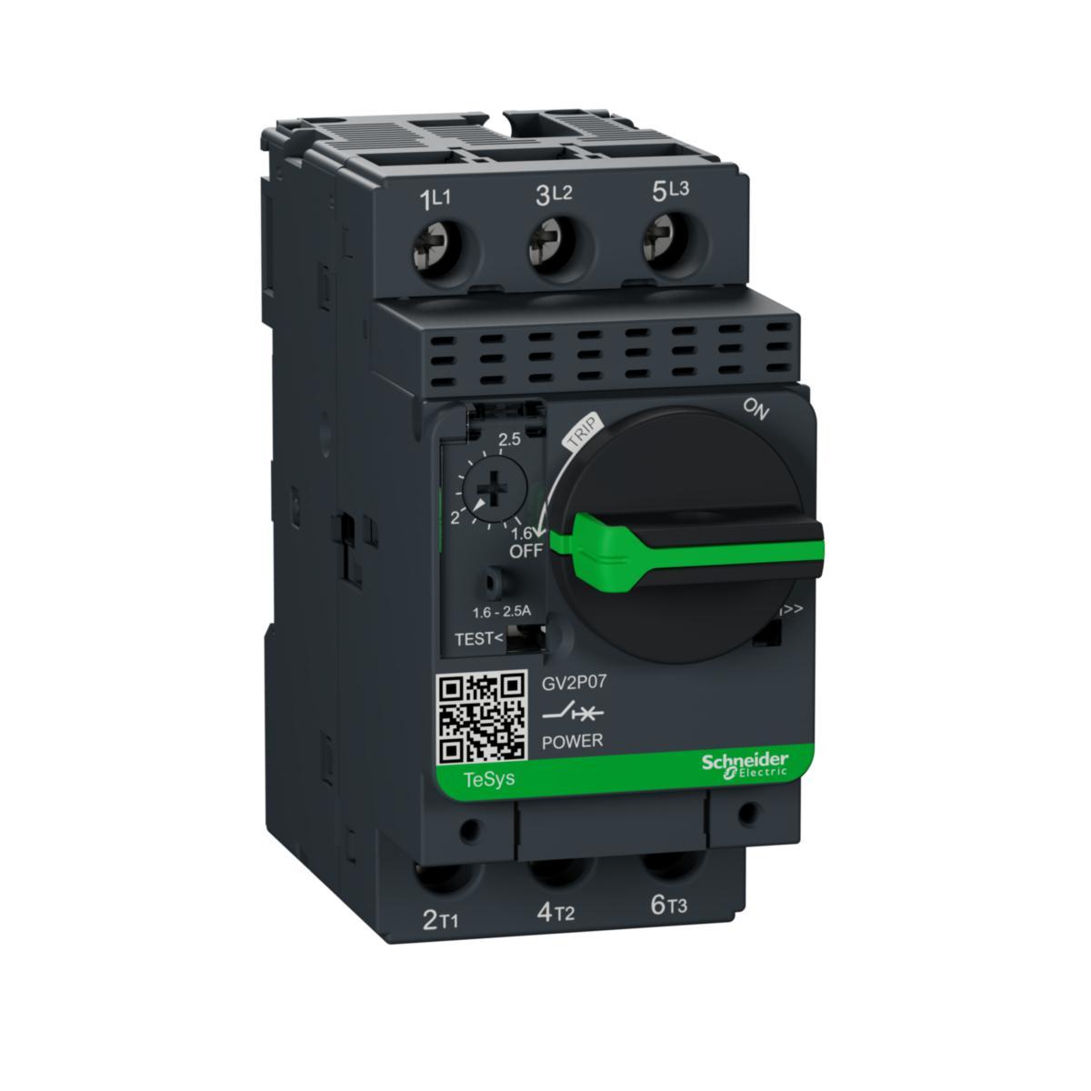 Motorskyddsbrytare Schneider Electric TeSys GV2P - MOTORSKYDDSBRYTARE MOTORSKYDDSBRYTARE 1.6-2.5A