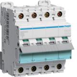 Minibrytare Hager D-karakteristik 4-pol 15-25kA