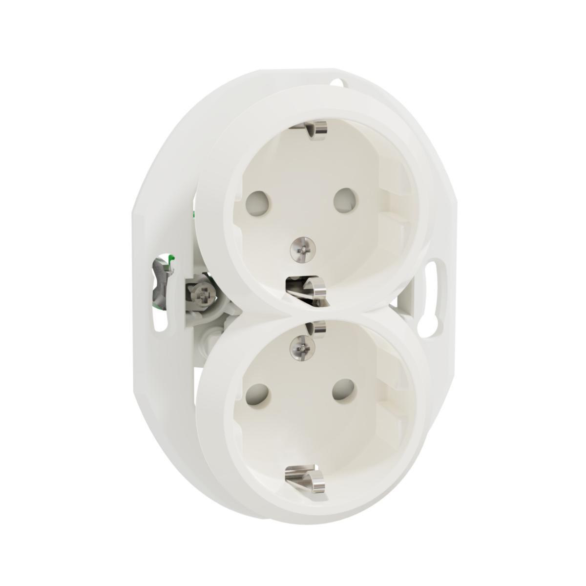 Vägguttag Schneider Electric Renova 2-vägs - UTTAG RENOVA 2S/16A/230VIP21 VIT