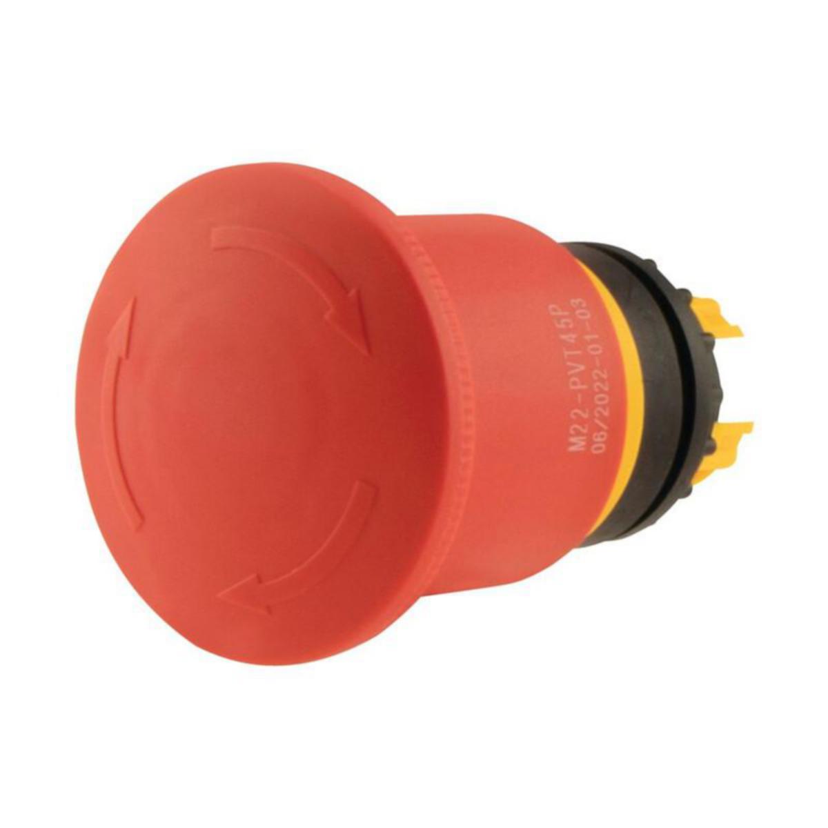 Nödstopp-tryckknapp RMQ-Titan, Eaton - NÖDSTOPP KNAPP RMQ-TITAN M22-PVT45P VRIDA ÅTERKOPPLING